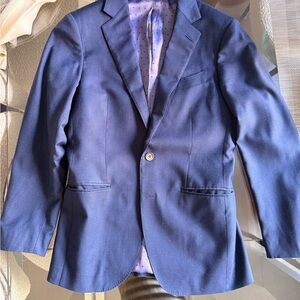 Tailored Navy Single-Breasted Men's Blazer